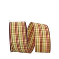 Reliant Ribbon Reliant Ribbon 97233W-001-40H Plaid Carmen Wired Edge Ribbon - Multi Color - 2.5 in. x 20 yards 97233W-001-40H